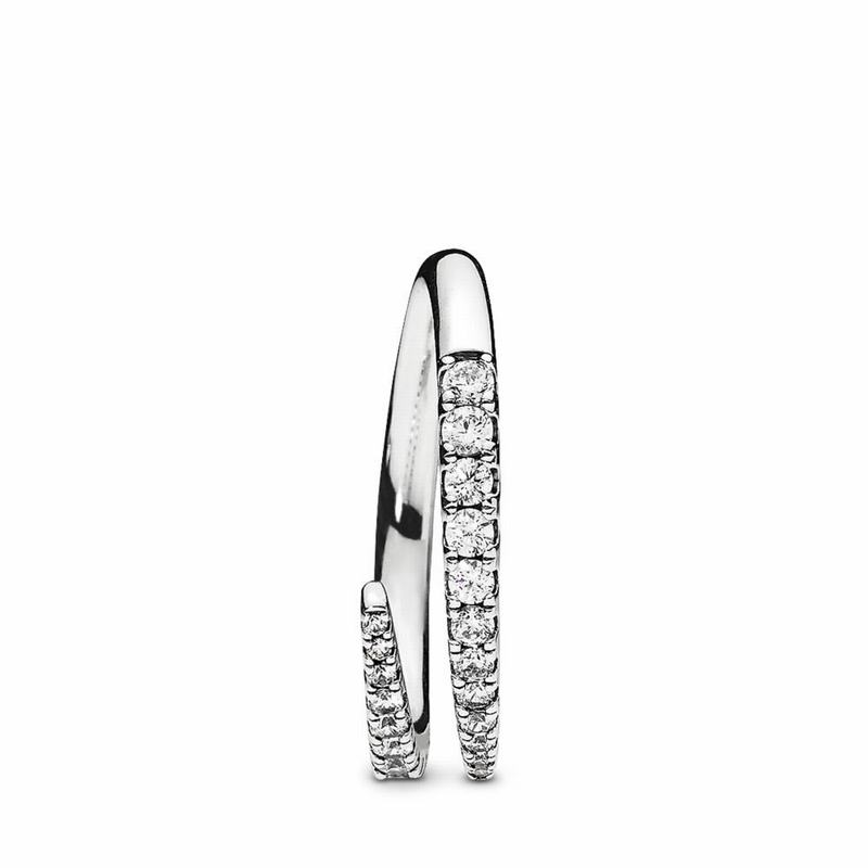 Pandora Shooting Star Stackable Ring - Sterling Silver/Cubic Zirconia - Canada | DC9570ZD